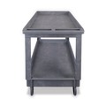 Utility Carts | Boardwalk 3485207 Two-Shelf 24 in. x 40 in. x 35-1/2 in. Plastic Resin Utility Cart - Gray image number 1