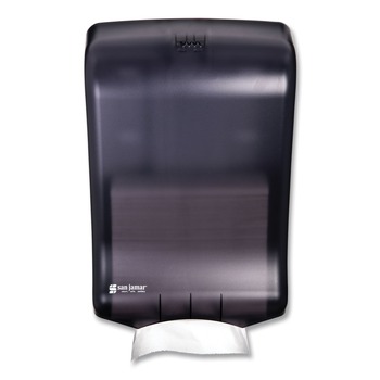 San Jamar T1700TBK 11.75 in. x 6.25 in. x 18 in. Ultrafold Multifold/C-Fold Classic Towel Dispenser - Black Pearl