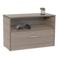  | Linea Italia LITUR604NW Urban 35.25 in. x 15.25 in. x 23.75 in., Bottom Pedestal, 36 in. Credenza - Natural Walnut image number 4