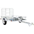 Utility Trailer | Detail K2 MMT4X6OG 4 ft. x 6 ft. Multi Purpose Open Rail Galvanized Utility Trailer image number 0