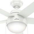 Ceiling Fans | Hunter 59266 46 in. Anslee White Ceiling Fan image number 3