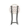 Office & Office Supplies | Iceberg 64563 Rough n Ready 18 in. Seat Height Backless Folding Stool Supports Up to 300 lb - White Seat/Charcoal Base (4/Carton) image number 3