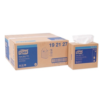 Tork 9.25 in. x 16.25 in. Multipurpose Paper Wiper - White (8/Carton)
