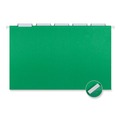 Office Jansan | Universal UNV14217EE 1/5 Cut Tab Legal Size Deluxe Color Hanging File Folders - Bright Green (25/Box) image number 3