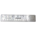 Rulers & Yardsticks | Universal UNV59026 6 in. Long Standard/Metric Stainless Steel Ruler image number 0