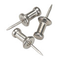 Office Jansan | GEM CPAL3 0.38 in. Aluminum Head Push Pins - Silver (100/Box) image number 1