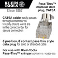 Electronics | Klein Tools VDV826-754 Pass-Thru RJ45 - CAT6A Shielded Modular Data Plugs (100/Pack) image number 1