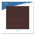  | Iceberg 55264 OfficeWorks 60 in. x 29 in. Round Mahogany Top Wood Folding Table with Gray Base image number 8