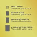 Cleaning & Janitorial Supplies | Glad 78899 ForceFlex 24 in. x 27.38 in. 13 Gallon Kitchen Drawstring Trash Bags - Fresh Clean Scent/White (240/Carton) image number 10
