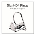 Office Jansan | Cardinal 26310 Xtralife ClearVue 3 Rings 1-1/2 in. Cap 11 in. x 8-1/2 in. Non-Stick Locking Slant-D Ring Binder - White image number 3