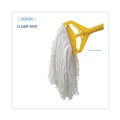 Mops | Boardwalk BWKRM03024S Banded Rayon 24 oz. Cut-End Mop Heads - White (12/Carton) image number 4