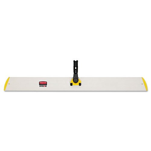 Mops | Rubbermaid Commercial HYGEN FGQ58000YL00 HYGEN 36-1/10 in. Quick Connect Single-Sided Aluminum Wet/Dry Mop Frame - Yellow image number 0