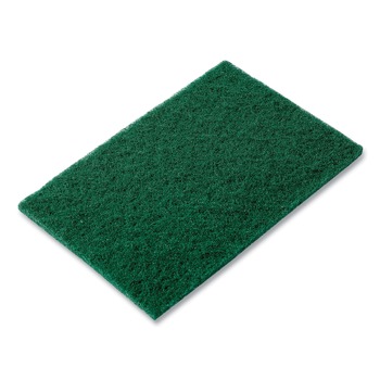AmerCareRoyal 6 x 9 Medium-Duty Scouring Pad - Green (60/Carton)