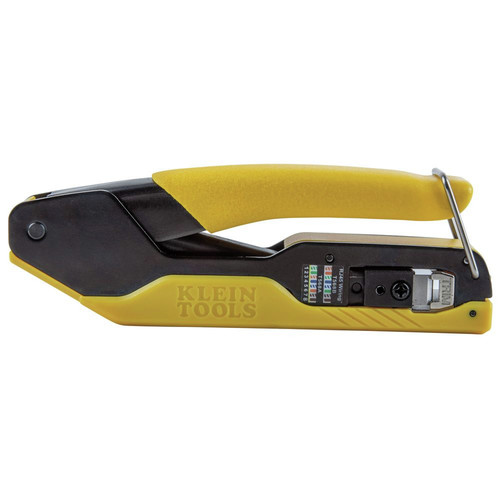 Electrical Crimpers | Klein Tools VDV226-005 Compact Data Cable Crimper for Pass-Thru RJ45 Connectors image number 0