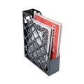 Office Jansan | Universal UNV08118 3 in. x 10 in. x 11.88 in. Recycled Plastic Magazine File - Black image number 3