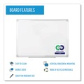 Office & Office Supplies | MasterVision MA2100790 96 in. x 48 in. Earth Silver Easy Clean Dry Erase Boards - White/Silver image number 7