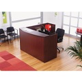 Office & Office Supplies | Alera ALEVA327236MY Valencia Series 71 in. x 35.5 in. x 29.5 in. - 42.5 in. Reception Desk with Counter - Mahogany image number 6