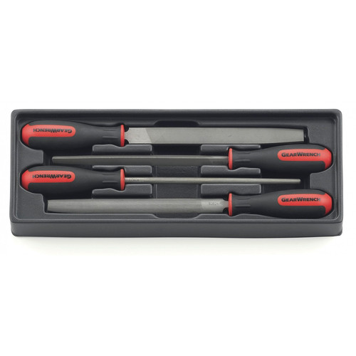 Chisels Files and Punches | GearWrench 82820 4-Piece Standard File Set image number 0