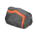 Jobsite Accessories | Husqvarna 588208702 54 in. Heavy-Duty Lawn Tractor Cover - Full Size, Orange/Gray image number 0