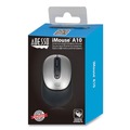 Office Jansan | Adesso A10 2.4 GHz Frequency 30 ft. Wireless Range iMouse A10 Antimicrobial Wireless Mouse - Black/Silver image number 0