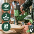 Crown Staplers | Metabo HPT N1804DAQ4M 18V MultiVolt Brushless 18-Gauge Lithium-Ion 1/4 in. Cordless Narrow Crown Stapler (Tool Only) image number 5
