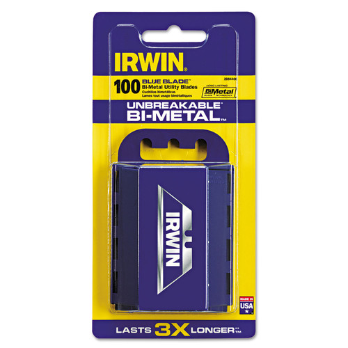 Knives | Irwin 2084400 Bi-Metal Utility Blades with Dispenser (100/Pack) image number 0