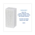 Cleaning Cloths | Boardwalk 8440BWK 4 in. x 10 in. Light-Duty White Pad (20/Carton) image number 5