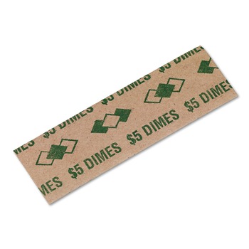 PM Company $5 Dimes Tubular Coin Pop-Open Wrappers (1000/Pack)