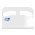  | Tork TC0020 14.5 in. x 17 in. Half-Fold Paper Toilet Seat Cover - White (250/Pack, 20 Packs/Carton) image number 1
