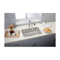 Fixtures | Elkay ELUH2416PD Gourmet Undermount 26-1/2 in. x 8 in. Single Basin Kitchen Sink (Stainless Steel) image number 2
