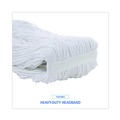 Customer Appreciation Sale! Save up to $60 on Select Tools | Boardwalk BWK4024RCT #24 Size Rayon Pro Loop Web/Tailband Wet Mop Head - White (12/Carton) image number 6
