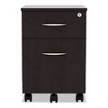  | Alera ALEVABFES Valencia Series 15.88 in. x 19.13 in. x 22.88 in. Mobile Box/File Pedestal - Espresso image number 2