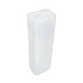Food Service | Pactiv Corp. 0TF104S00000 9.13 in. x 7.13 in. x 0.65 in. #4 Shallow Foam Meat Tray - White (500/Carton) image number 3