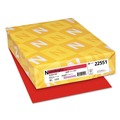 Office Jansan | Astrobrights 22551 8.5 in. x 11 in. 24 lbs. Bond Weight Color Paper - Re-Entry Red (500/Ream) image number 0