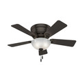 Hunter 52137 42 in. Haskell Premier Bronze Ceiling Fan with Light image number 0
