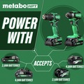 Combo Kits | Metabo HPT KC18DDXSM 18V MultiVolt Brushless Lithium-Ion Cordless Sub-Compact Drill and Impact Driver Combo Kit with 2 Batteries (2 Ah) image number 2