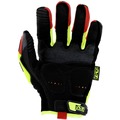 Work Gloves | Mechanix Wear SMP-X91-009 Hi-Viz M-Pact D4-360 Gloves - Medium Fluorescent Yellow image number 1