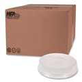 Food Service | Handi-Foil HFA 2058DL 8.25 in. x 0.88 in. Plastic Dome Lid - Clear (500/Carton) image number 0