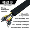Wire Management | Klein Tools 450-330 2-Piece 1-3/4 in. x 3 ft. Cable Management Sleeve Set - Black image number 1