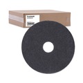 Cleaning & Janitorial Accessories | Boardwalk BWK4016BLA 16 in. Stripping Floor Pads - Black (5-Piece/Carton) image number 1