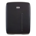 Paper Towels and Napkins | GEN T1500BK 11.96 in. x 5.21 in. x 16.08 in. Folded Towel Dispenser - Black image number 0