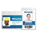 Paper Clips, Binder Clips, & Fasteners | SICURIX BAU67810 SICURIX 2.13 in. x 3.38 in. Horizontal Badge Holder - Clear (12/Pack) image number 6