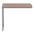 Office Desks & Workstations | Alera ALELSRT24GR Open Office Series 23-3/8 in. x 28-1/2 in. Fully Adjustable O-Leg Return Base - Silver image number 3