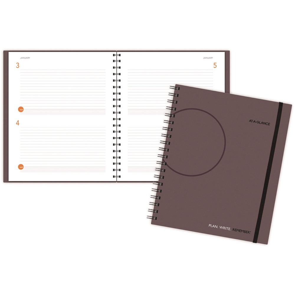 AT-A-GLANCE 80620430 11 pulgadas x 8,38 pulgadas. Cuaderno de planificación - Gris Nuevo - Imagen 2 de 4