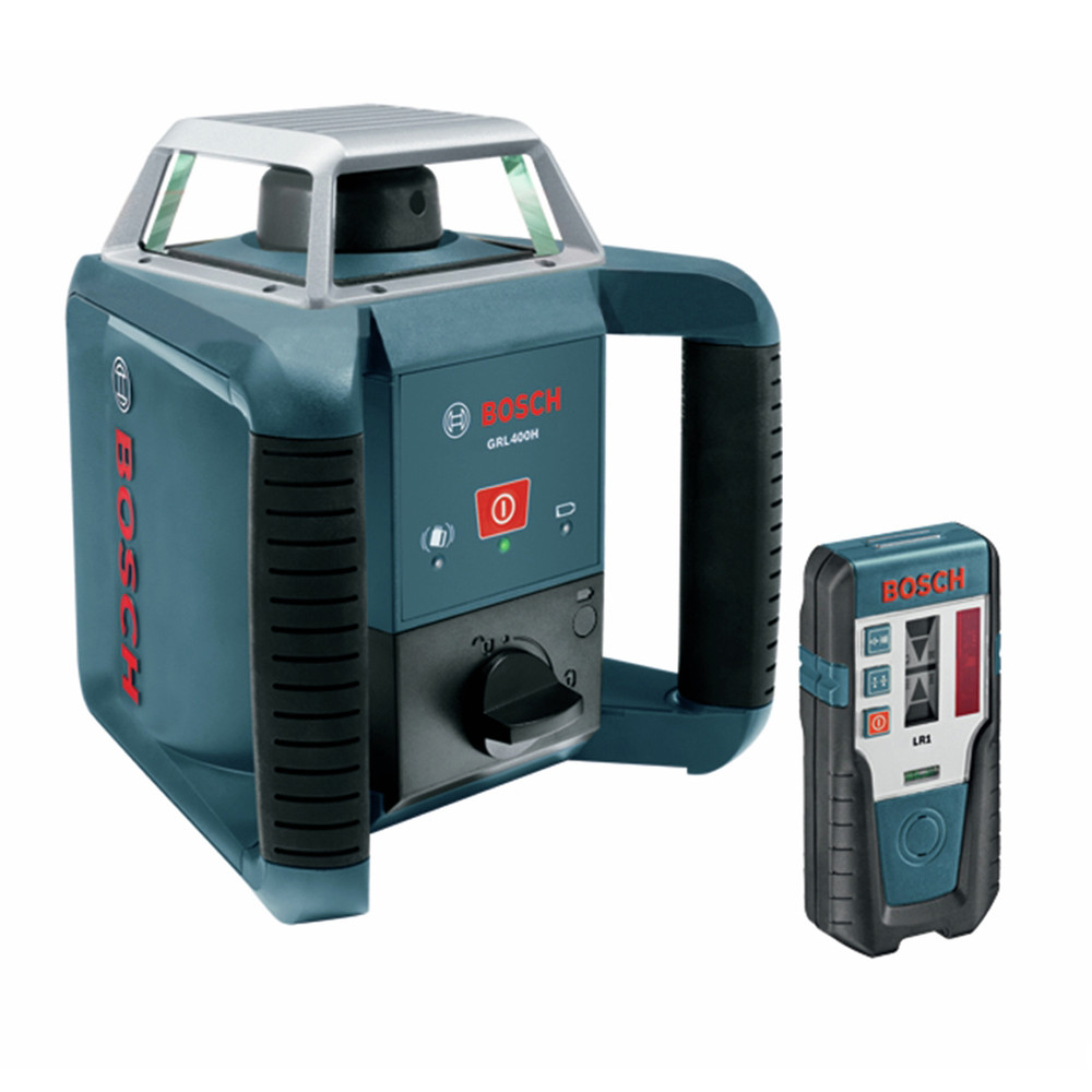 Bosch Grl400h Self Leveling Exterior Rotary Laser With Bosch Lr1