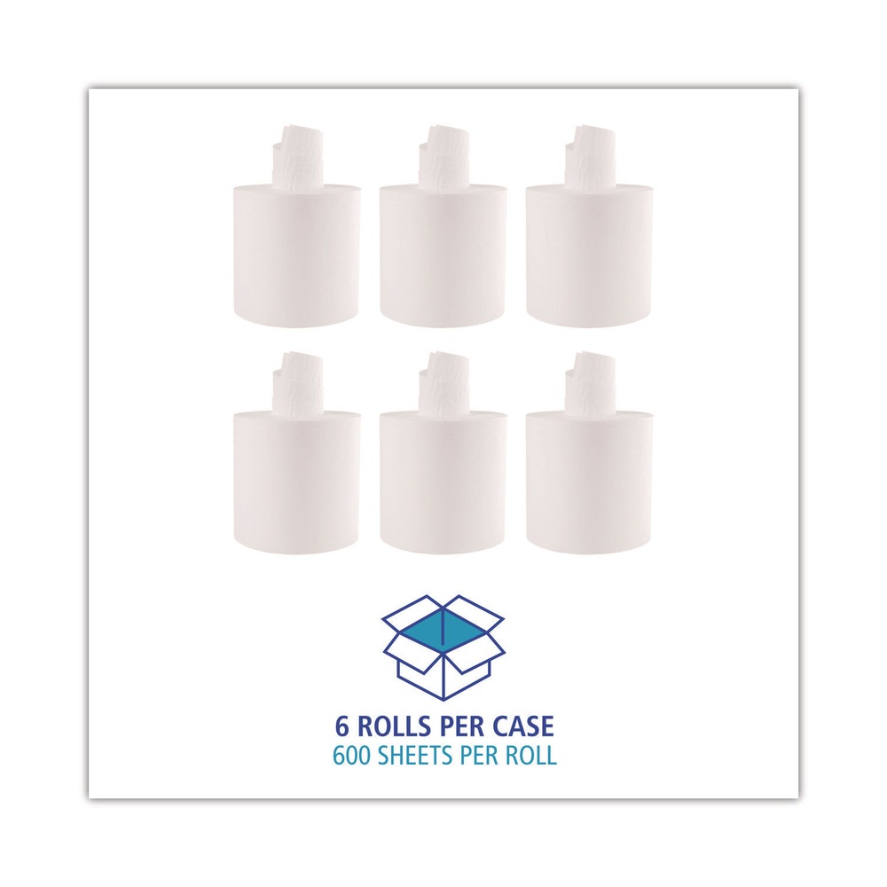 Boardwalk 410321 7.6" x 8.9" 2 Ply Center-Pull Roll Towels - WHT (6/CT) New - Picture 5 of 6