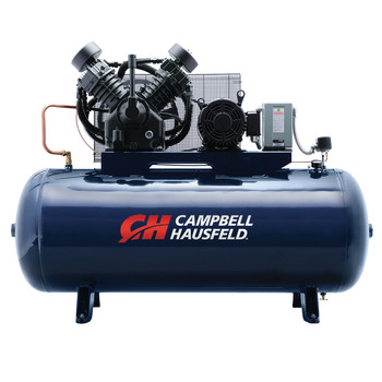 Campbell Hausfeld TX2113 10 HP 120-Gal Oil-Lube 3-Phase Horiz Air