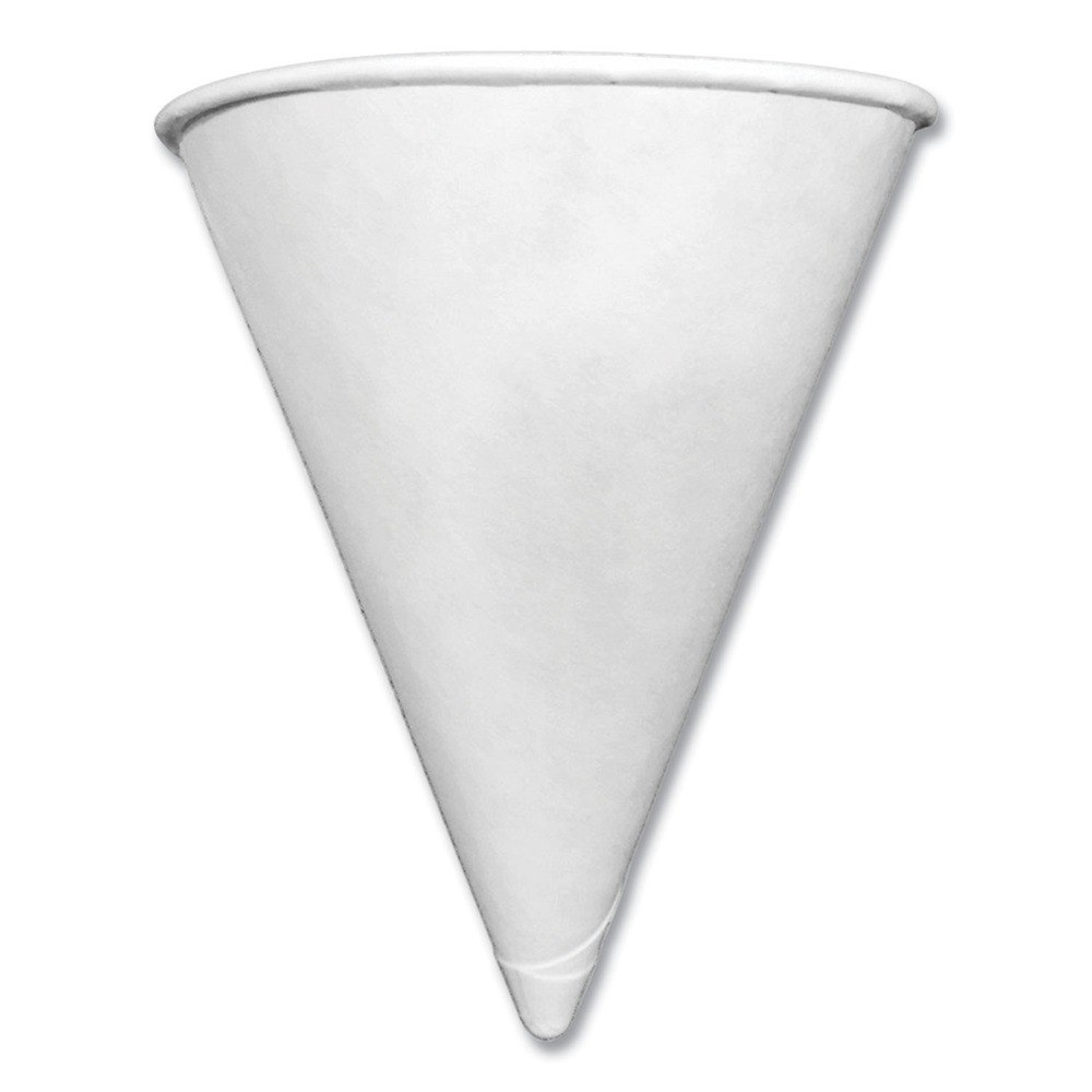Coffee Pro CPCONE4 4 oz. Paper Cone Cups - White (5000/CT) New