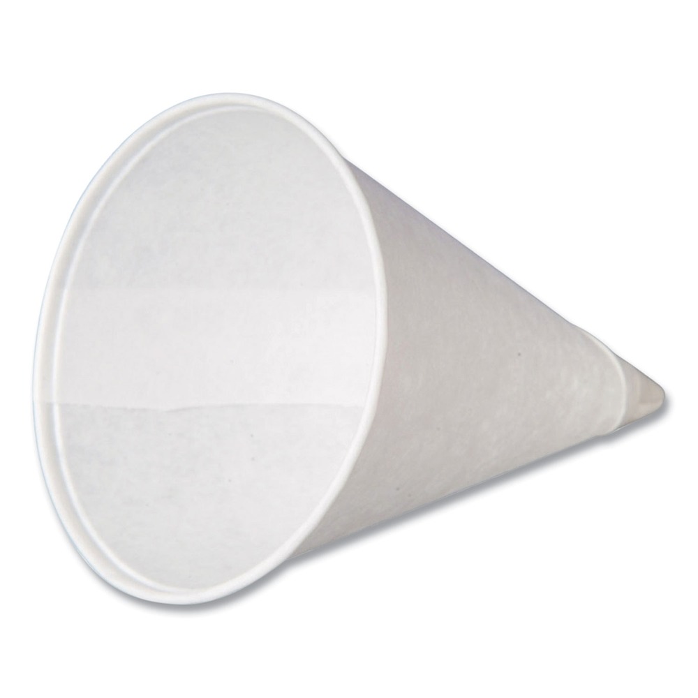 Coffee Pro CPCONE4 4 oz. Paper Cone Cups - White (5000/CT) New