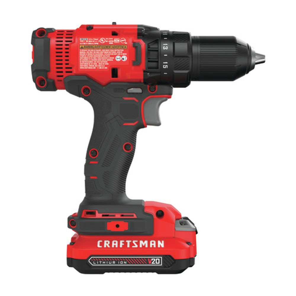 Craftsman CMCD700C1R 20V VS 1/2 in. Drill Driver Kit 1.3Ah Certified
